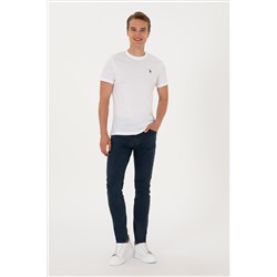 Erkek Eflatun Jean Pantolon