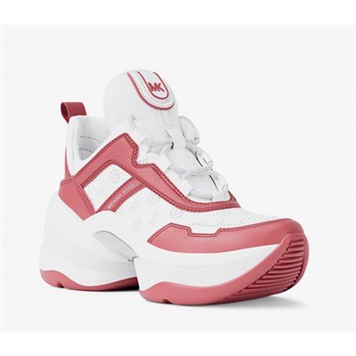 Michael Kors Outlet Olympia Logo Debossed Trainer