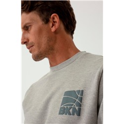 Sudadera Gris claro jaspeado