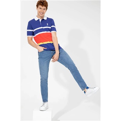 Erkek Mavi Polo Yaka Tişört