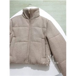 Женская куртка с вязаной фактурой