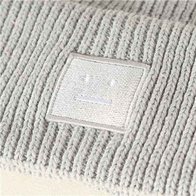 Теплая эластичная шапка с двойным отворотом унисекс  Acn*e Studio*s