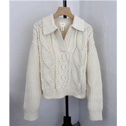 Вязанный свитер с воротником поло Н*М