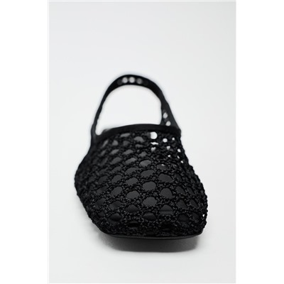 BRAIDED SLINGBACK BALLET FLATS