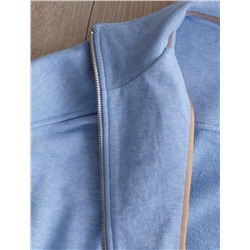 Бомбер среднего объема на молнии из петельчатого футера двухнитки с эластаном