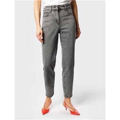 Джинсы mom-fit из эластичного денима