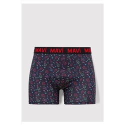 Mavi Yılbaşı Temalı Baskılı Lacivert Boxer 0911772-70490