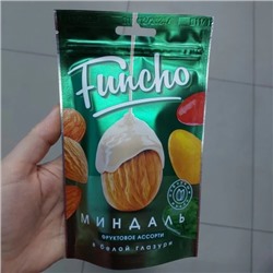 Funcho 100 г Драже Миндаль ассорти в белой кондитерской глазури с фруктовыми и ягодными вкусами