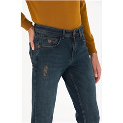 Erkek Koyu Mavi Jean Pantolon