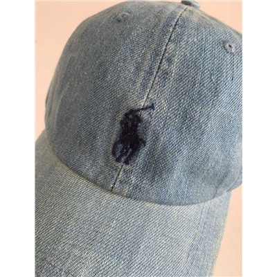 Новая бейсболка с мягким верхом из выстиранной джинсовой ткани РАЛЬ*Ф Л