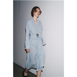 ZW COLLECTION STRIPED WRAP DRESS