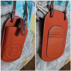 Классные модные оттенки и сочетания в женской сумке  для телефона, в стиле  HERME*S