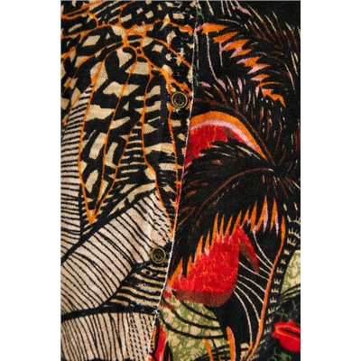 Chaqueta tricot tropical