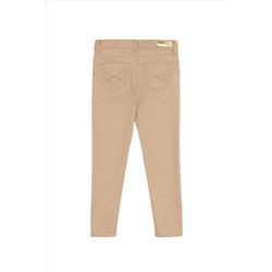 Kız Çocuk Camel Kanvas Pantolon