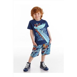 Denokids Surfer Croco Erkek Çocuk Şort Takım CFF-21Y1-075