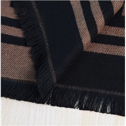 Зимний теплый шерстяной шарф/утеплитель для шеи с жаккардовым узором и буквами FEND*I