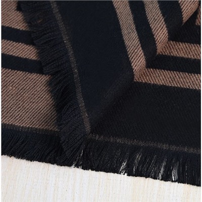 Зимний теплый шерстяной шарф/утеплитель для шеи с жаккардовым узором и буквами FEND*I