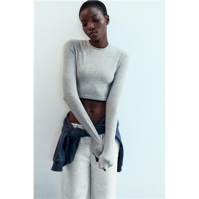 MOCK LAYER CROP T-SHIRT