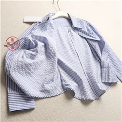 Женская рубашка с ассиметричной плашкой