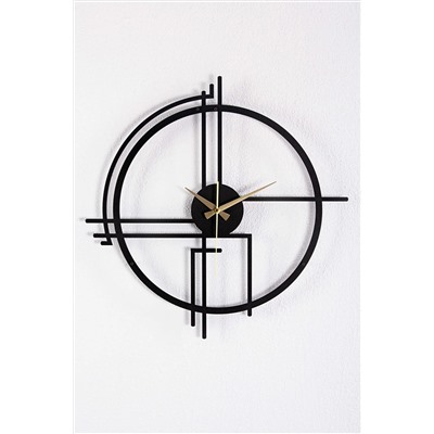 Gowpenart Querencia Metal Siyah Duvar Saati 1,5 Mm Kalınlık 50 X 50 Cm querencia40