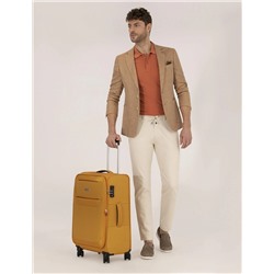 Turuncu Keten Karışımlı Spor Ceket