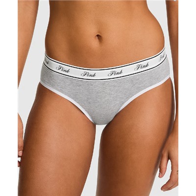 PINK Logo Cotton Hiphugger Panty
