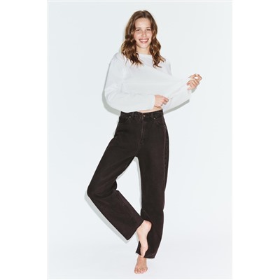 TRF BARREL HIGH-WAIST JEANS