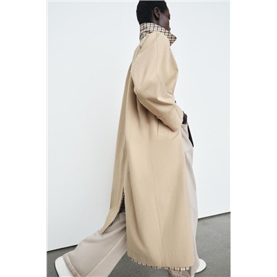 TRENCH CUADROS REVERSIBLE ZW COLLECTION ТРЕНЧ ДВУСТОРОННИЙ