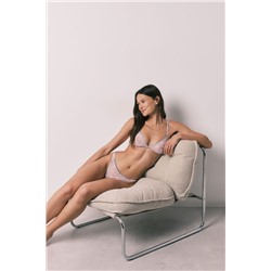 Sujetador triangular encaje lila NATURAL