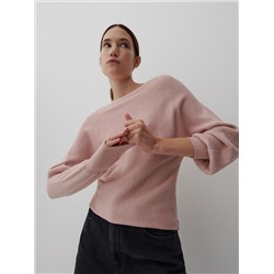 Pullover mit U-Boot-Ausschnitt