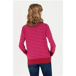 Kadın Kırmızı Balıkçı Yaka Kazak