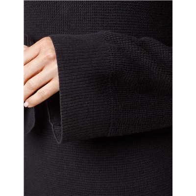 Платье фактурной вязки из хлопка с кашемиром