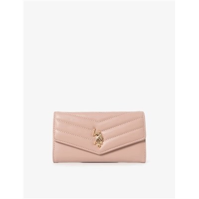 LARGE QUILTED FLAP WALLET