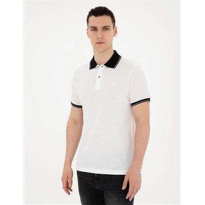 Beyaz Slim Fit Tişört