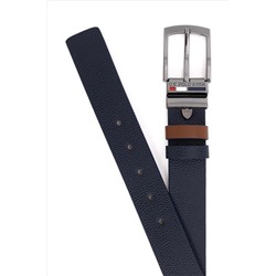Erkek Çift Taraflı Lacivert Kemer