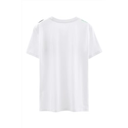 Camiseta Blanco y beige