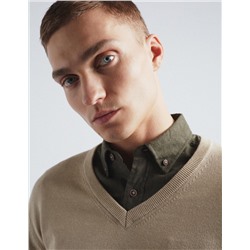 Knitted Jumper, Men, Beige