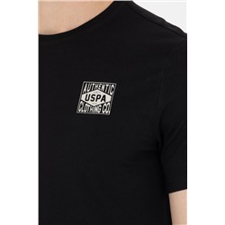 Erkek Siyah Bisiklet Yaka Tişört