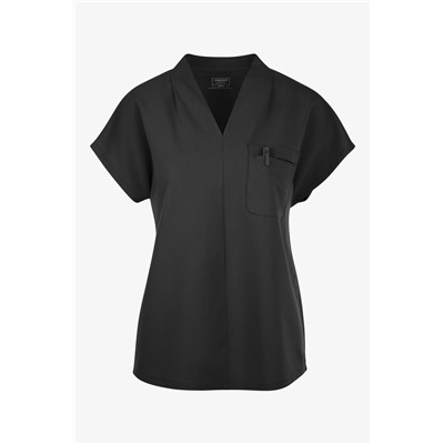 Cherokee Atmos Women's 1-Pocket STRETCH Dolman Sleeve Tuck In V-Neck Scrub Top