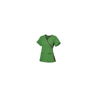 Cherokee Flexibles Scrubs Solid Mock Wrap Top