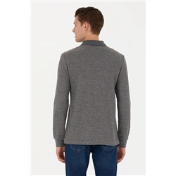 Erkek Gri Melanj Sweatshirt