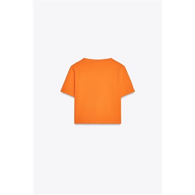 CROPPED SHORT SLEEVE T-SHIRT