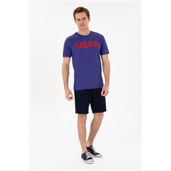 Erkek Regular Fit Bisiklet Yaka Kobalt Basic Tişört