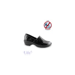 Lila Midnight Croc Vegan Nursing Clog