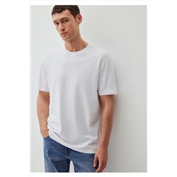 Mavi Beyaz Basic Tişört Loose Fit / Bol Rahat Kesim 066249-620