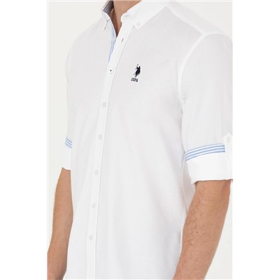 Erkek Beyaz Uzun Kollu Gömlek