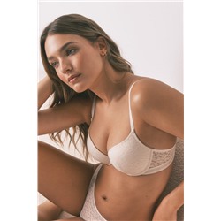 Sujetador push up GORGEOUS animal print marfil
