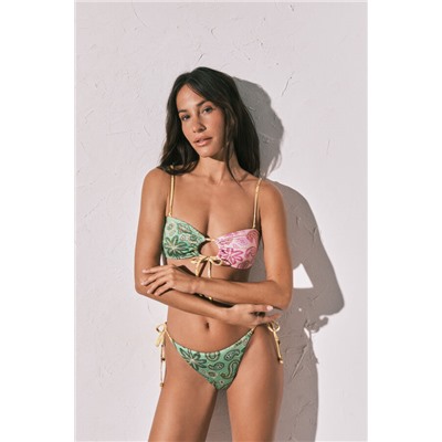 Braga bikini brasileña estampado multicolor