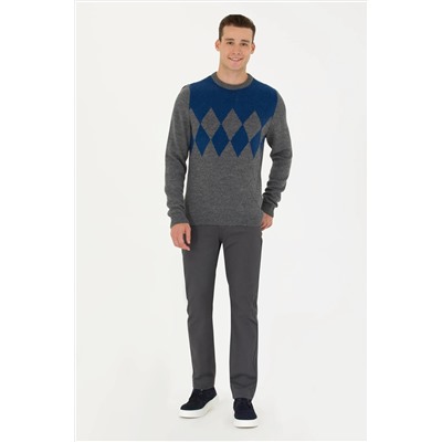 Erkek Antrasit Kanvas Pantolon