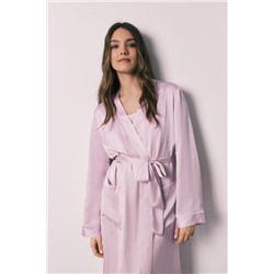 Bata midi satén lila